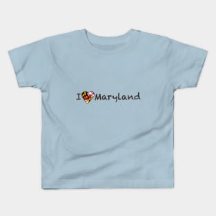 I Love Maryland Kids T-Shirt